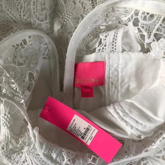 Lilly Pulitzer White Lace Mini Dress - Picture 3 of 6